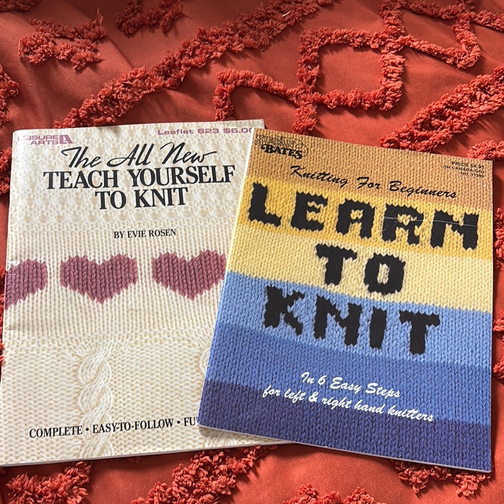 Knitting Books Set - Teach Yourself & Learn to Knit